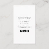 ホリスティック天月相金ゴールドブラック 名刺 (裏面)