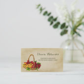 ホリスティック栄養コンサルタント果実籠QRコード 名刺 (スタンド正面)