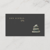 ホリスティック癒しとウェルネス禅ストーンズ 名刺 (正面)