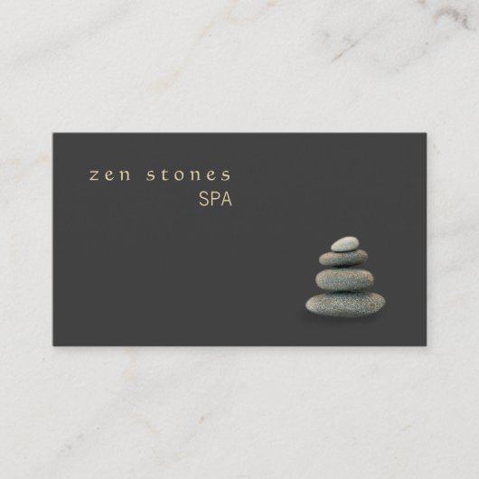ホリスティック癒しとウェルネス禅ストーンズ 名刺 (正面)