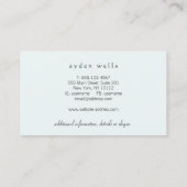 ホリスティック癒しとウェルネス禅ストーンズ 名刺 (裏面)