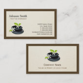 ホリスティック癒しエレガント- Zenロゴ 名刺 (正面/裏面)