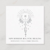 ホリスティック癒しムーンクリスタル スクエア名刺 (正面)