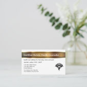 ホリスティック相談員 名刺 (スタンド正面)