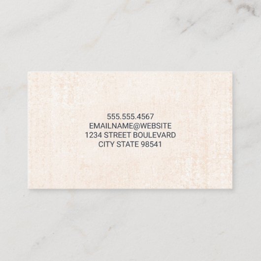 ホリスティック薬 | 鍼療法 | リフレクソロジー 名刺 (裏面)