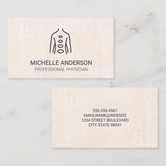 ホリスティック薬 | 鍼療法 | リフレクソロジー 名刺 (正面/裏面)