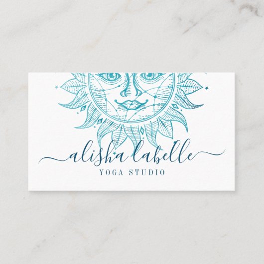 ホリスティック&ビューティフルシテラルサン顔&スターズ 名刺 (正面)