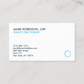 ホリスティック、Naturopath、Healer、Zen Logo II 名刺 (裏面)