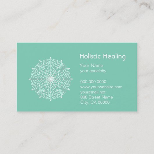 ホリスティックHealing Business Card 名刺 (正面)