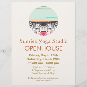 ホリスティックHealth and Healing Arts Sunriseロゴ チラシ