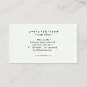 ホリスティックHealth and Healing Arts Sunriseロゴ 名刺 (裏面)