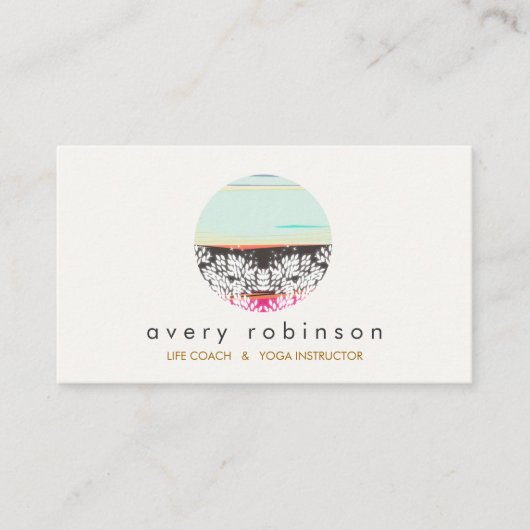 ホリスティックHealth and Healing Arts Sunriseロゴ 名刺 (正面)