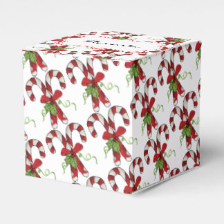 ホリストライプーとボウ付きキャンディーキャン フェイバーボックス