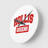 ホリス、クイーンズ、ニューヨーク ラウンド壁時計 (傾斜)