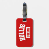 ホリス、クイーンズ、ニューヨーク ラゲッジタグ (裏面縦)