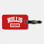 ホリス、クイーンズ、ニューヨーク ラゲッジタグ (裏面横)