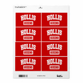 ホリス、クイーンズ、ニューヨーク ラベル (フルシート)