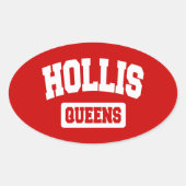 ホリス、クイーンズ、ニューヨーク 楕円形シール (正面)