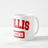 ホリス、クイーンズ、NYC コーヒーマグカップ (正面右)