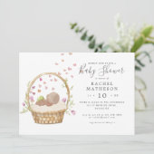 ホリゾンイースターの水の色の赤ちゃんシャワー 招待状 (スタンド正面)