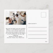 ホリデおもしろいー2フォトレネーカー穏やかな銀のはがき シーズンポストカード (裏面)