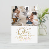 ホリデおもしろいー5フォトレケークリスマスカード シーズンカード (スタンド正面)