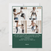 ホリデおもしろいー5フォトレケーグリーンクリスマス シーズンカード (裏面)