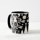 ホリディエバエレガントーグリーンフォレスト&フローラモノグラム マグカップ (正面左)