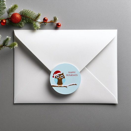 ホリディオウルのシール ラウンドシール