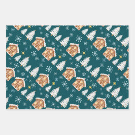 ホリディギフトラップトリオ ラッピングペーパーシート