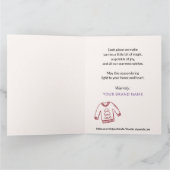 ホリディジョイお洒落スモールビジネスクリスマス サンキューカード (内部)