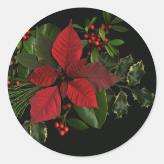 ホリディステッカー、大 ラウンドシール
