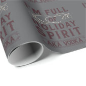 ホリディスピリットAKAウォッカクリスマス飲み込み ラッピングペーパー (ロールコーナー)