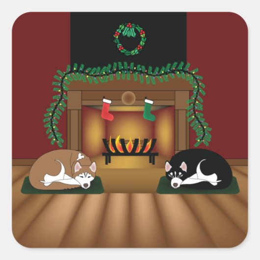 ホリディハスキズバイザ暖炉の鎌 スクエアシール (正面)