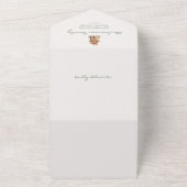 ホリディフォトトリフォールドカード オールインワン招待状 (外側)