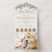 ホリディフォトトリフォールドカード オールインワン招待状 (内側)