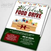ホリディフードドライブチャリティファンドレイザー寄付 チラシ