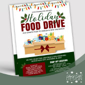 ホリディフードドライブチャリティファンドレイザー寄付 チラシ
