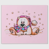 ホリディベア ラッピングペーパー (フラット)