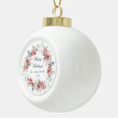 ホリディベリクラシカルーフォトモノグラム セラミックボールオーナメント (右)