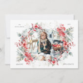 ホリディベリクラシカルーワンフォトホリデーカード シーズンカード (正面)