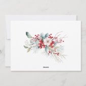 ホリディベリクラシカルーワンフォトホリデーカード シーズンカード (裏面)