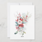 ホリディベリクラシカルーワンフォトホリデーカード シーズンカード (裏面)