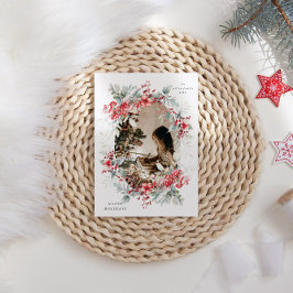 ホリディベリクラシカルーワンフォトホリデーカード シーズンカード