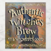 ホリデイおもしろいオーセンシャルウィッチズブリューワインラベル ワインラベル (シングルラベル)