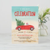 ホリデイお祝いフロリダスタイルホリデーパーティー 招待状 (スタンド正面)