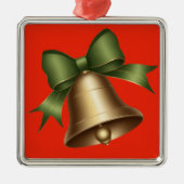 ホリデイお祝いベル メタルオーナメント (正面)