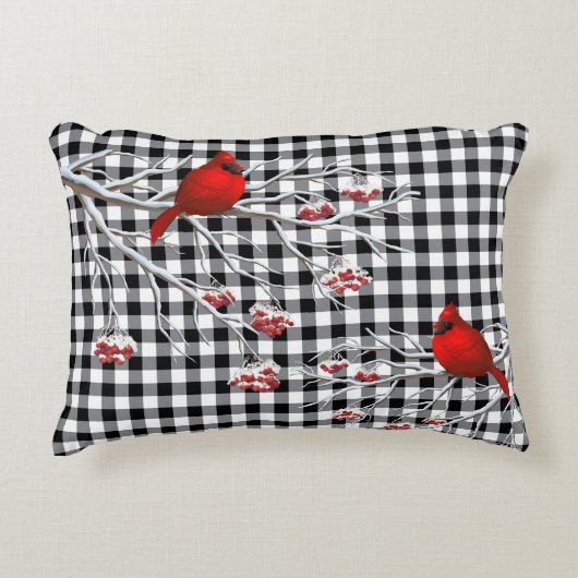 ホリデイアクセントピロー – 深紅色 アクセントクッション (正面)