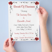 ホリデイイベントフライヤー チラシ (手)