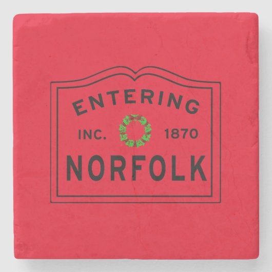 ホリデイインエントリングタウンオブノーフォークマサチューセッツ ストーンコースター (正面)